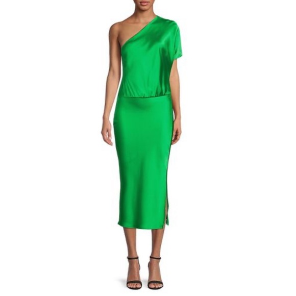 RENEE C. Women’s Satin One-shoulder Dress - M - Picture 1 of 13